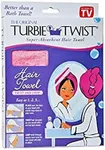 Turbie Twist Super-Absorbent Hair Towel Microfiber Twist & Loop (Colors May Vary)