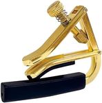 Alice Guitar Capo for Acoustic and Electric Guitar 6 Stings, Quick Adjusting Tones through Metal Guitar Tuner, Gold Guitar Capo for Stable Tunning, Suitable for Learning and Professional Playing