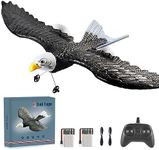 Yasola RC Plane,Remote Control Eagle Airplane Toy,2CH RTF 2.4Ghz Aircraft Flying Bird with 2 Batteries & Propeller 6-axis Gyro Stabilizer,Easy Fly for Beginners Boys Kids