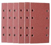 KAHEIGN 30Pcs Sanding Sheets, 40/60 /80/120 /180/240 Grits Hook and Loop Sander Pads 8 Holes Sander Paper Fit Rectangular Sander (18.5 x 9.3cm)