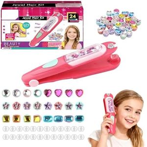 Glitter Diamond Styling Tools Hair Gemstone, Shining Bling Bling Hair Gems for Christmas Stuffing Stockings, Hair Gem Stamper Kit with Reusable Shining Diamonds Birthday Gifts for Girls (1PCS)