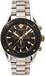Versace Mens Black 44 mm V-Chrono W