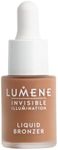 Lumene Invisible Illumination [Kaunis] Liquid Bronzer - Skincare-Infused Bronzing Drops with Buildable Texture - Made with Pearlescent Pigments for a Luminous Complexion - Summer Glow (15ml)