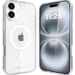 Case-Mate Back Case for iPhone 16 Plus [12ft Drop Protection] Protective Cover for iPhone 16 Plus 6.7" [Compatible w/MagSafe] Anti-Scratch, Shock Absorbent Cover w/Anti Yellowing Tech - Tough Clear