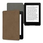 kalibri Case Compatible with Amazon Kindle Paperwhite 11. Generation 2021 - Real Leather Protective e-Reader Cover Case - Dark Brown