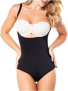 DIANE & GEORDI 002375 Fajas Colombianas Reductoras y Moldeadoras para Adelgazar | Colombian Girdles Butt-Lift Torsette Shapewear for Women Black S