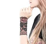 Lace Wrist Cuff Bracelet (Black and