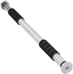 Ultrasport barra dominadas 2 vías, ajustable individualmente a puertas con longitud 66,5 a 93 cm, barra dominadas acero estable, máx. peso hasta 100 kg, para entrenamiento efectivo superior cuerpo