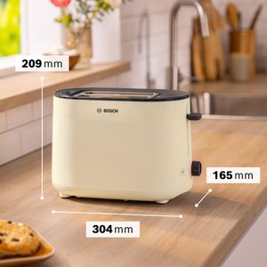 Bosch 2-Slice Toaster – Cream, MyMoment Collection