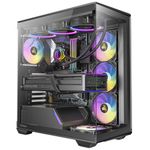 Antec C3 ARGB Mid Tower Tempered Glass PC Gaming Case Black