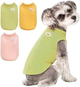 3 Piezas Elegante Camiseta De Punto De AlgodóN para Perros Pequeños Y Gatos - Lindo Chaleco Sin Mangas para Cachorros Niño y Niña - Suave y Transpirable Tank Top Jumper - Verano Pet Apparel,M