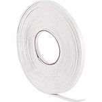 10 m Foam Draught Excluder Weather Strip Tape Weatherstrip Weather Seals for Window Door Sealing (3 mm, White)