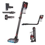 Shark Cordless Stick Vacuum Cleaner, Anti Hair Wrap, 60 Minute Run Time Battery, Flexible DuoClean Vacuum Cleaner with Motorised Pet Tool, Multi-Surface & 20cm Crevice Tools, Black & Red, IZ300UKT