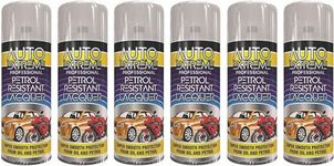 HitlineUK 6 x 400ml CLEAR LACQUER SPRAY, Gloss Spray Finish Petrol Resistant Smooth protection from Oil and Petrol