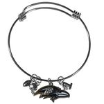 NFL Baltimore Ravens Charm Bangle Bracelet