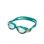 ZONE3 Venator-X Swim Goggles With Anti-Fog LUCID Lenses, Clear Vision, No Leaking, Comfortable For Both Open Water And Pool Swimming/Unisex Teal/Copper Color