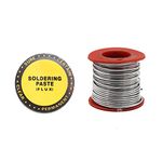 Electronic Spices Combo of 15gm Soldering Paste Flux With 30gm 22 Swg Size Lead Free Solder Wire Reel