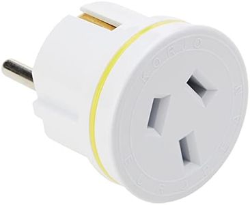 Korjo EU Travel Adaptor, for AU/NZ Appliances, use in Europe (Except UK), Bali and Parts of The Asia, Middle East, & Sth America. Excluding: UK, Italy, Switzerland, Chile, Brazil.