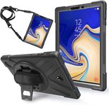 MoreFit Hybrid Armor Back Cover Case with Kickstand Wheel Pattern for Samsung Galaxy Tab S4 / SM-T830 / T835…