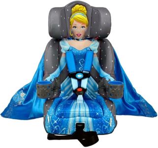 Disney Cinderella (Blue) 2-in-1 Car Seat by KidsEmbrace | Forward-Facing Harness (26.5–65 lbs) & Booster Mode (40–100 lbs) | Latch | Premium Fit with Multi-Position Headrest, Harness & Recline