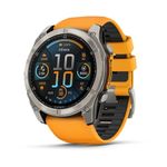 Garmin Fenix 8 51mm,AMOLED,Saph,Ti/Bare/Grpht,SparkOrg/GrphtBd