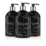 Baylis & Harding Dark Amber & Fig Elements Hand Wash, 500 ml (Pack of 3) - Vegan Friendly