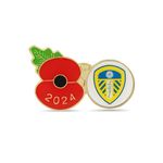 Leeds United Poppy Football Pin 2024