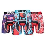 PSD Men's Warface Boxer Briefs - 7 Inch Inseam Breathable and Supportive Men's Underwear with Moisture-Wicking Fabric, Camo Warfaces 3-pack, Medium