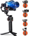 hohem iSteady MT2 Kit, 3-Axis Camera Stabilizer with AI Tracker Fill Light, Lightweight All-in-One Gimbal for Sony/Canon/Nikon/Panasonic/Gopro/Smartphone, Native Vertical Shooting, 2.64LB Max Payload