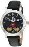 Disney Unisex-Adults Analogue Quartz Watch with Faux Leather Strap W002757