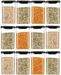 Rylan Air Tight Containers For Kitchen Organizer Storage Set, Kitchen Accessories Items Kitchen Storage Set Pantry Organization And Kitchen Storage (1100 ml Pack of 6).