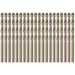 uxcell 20pcs Cobalt Drill Bit 0.2"/5mm Drilling Dia M35 Twist Drills Hex Shank Bits for Steel, Aluminum, Copper, Soft Alloy Steel, Wood, Plastic