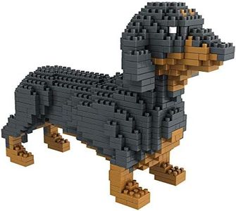 Bits and Pieces - Dachshund 3-D Block Puzzle - Dog Breed Building Blocks - 898 Piece Construction Model Set