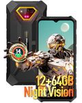 Ulefone Armor X13 Phone Android 14 Rugged Phone Unlocked 12G+64GB Rugged Smartphone 6320mAh 6.52"HD+ 50MP+24MP Night Vision Camera Dual SIM 4G IP68 Rugged Cell Phone NFC/OTG/GPS/FM, Fingerprint Orange