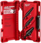 New Milwaukee 48-89-9221 3 Piece Step Bit Set Black Oxide Step Drill Bit