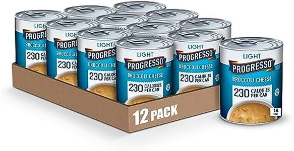 Progresso Light, Broccoli Cheese Canned Soup, Gluten Free, 18 oz. (Pack of 12)