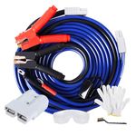 SAFEMATE 0 Gauge 30 Feet Jumper Cables Heavy Duty, 1000 Amp Quick Connect Plugs for Truck with Carry Bag