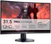 Dell S3222DGM 31.5 Inch QHD (2560x1440) 1800R Curved Gaming Monitor, 165Hz, VA, 2ms, AMD FreeSync Premium, 99% sRGB, DisplayPort, 2x HDMI, 3 Year Warranty, Black