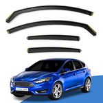 EdgeVisors Wind Deflectors Set Fits: Ford Focus MK3 2011-2018 4/5 Door Saloon/Hatchback 4pc