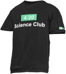 HIGH SCIENCE® 4:20 Science Club T-Shirt - Cotton Black T-Shirt for Men & Women TV Show Official Premium Soft Graphic Tee, Unisex Casual T-Shirt for Everyday Wear