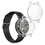 kwmobile Case Compatible with Huawei Watch GT4 41mm Case - 2X TPU Silicone Fitness Tracker Cover - Transparent