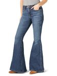 Wrangler Women's Retro High Rise Trumpet Flare, Paige, 25-32