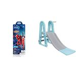 Oral B Kids Electric Rechargeable Toothbrush, Featuring Spider Man, Extra Soft Bristles (Age 3+,Multicolor) & Amazon Brand - Solimo Garden Slide - Multicolor