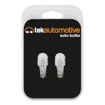 Tek Automotive 921 Car Bulbs Brake Light Tail Light Indicator Light Reverse Light Bulb Fog Light 12V 21W W2.1x9.5D Capless Car Light Bulbs - Twin Pack