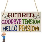 Goodbye Tension Hello Pension, Retirement Gift Ideas, Retirement Gifts for Men, Funny Retirement Gift for Men for Teacher, Friends, Husband for Coworker