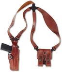Galco International Vertical Shoulder Holster System for S and W L FR 686, 4-Inch (Tan, Ambi)