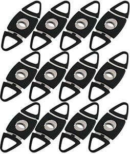 Mantello Cigars Mantello Black Plastic Guillotine Cigar Cutter (12 Pack)