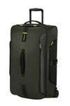 Samsonite Paradiver Light - Wheeled Duffle Bag (67 cm), Medium, Water-Repellent, Lightweight, 74.5L, Green (Jungle Green)