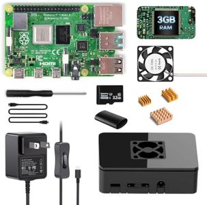iRasptek Starter Kit for Raspberry Pi 4B 3GB RAM-32GB SD Card Edition