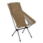 Helinox Sunset Chair (re), Packable Outdoor Furniture, Summer Vacation Holiday Seat, Foldable, Lightweight High-Back Comfort, Sustainable Eco-Friendly Materials Weighing 3.66 lbs(1.6 kg), Coyote Tan